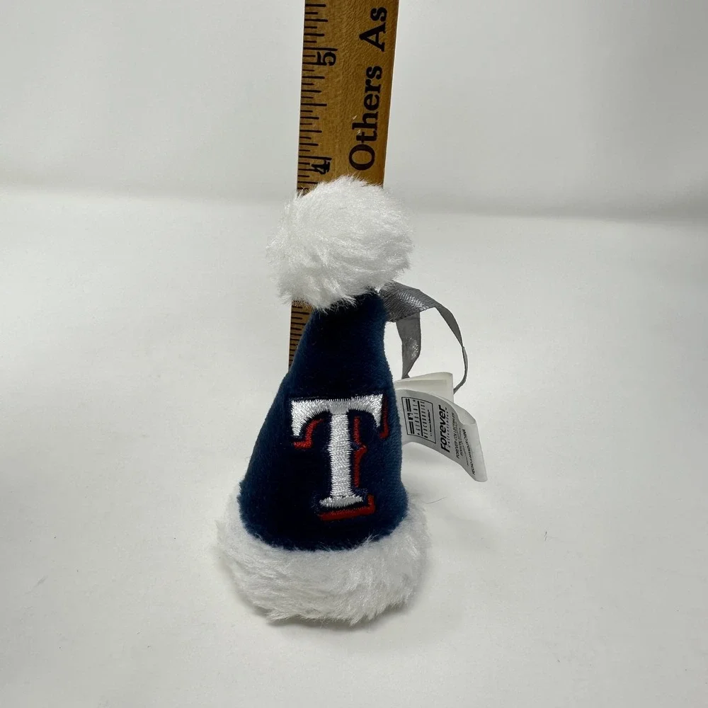 Texas Rangers Hat Cap Ornament Blue White MLB Baseball Christmas Tree Decoration
